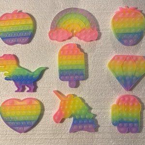 Pop It Silicone Sensory Amusement "Fidget Toys" Popit Popits Poppers
